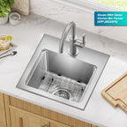 Fairlane 15 in Drop In (15 Inch / Single Bowl Workstation — Drop In)