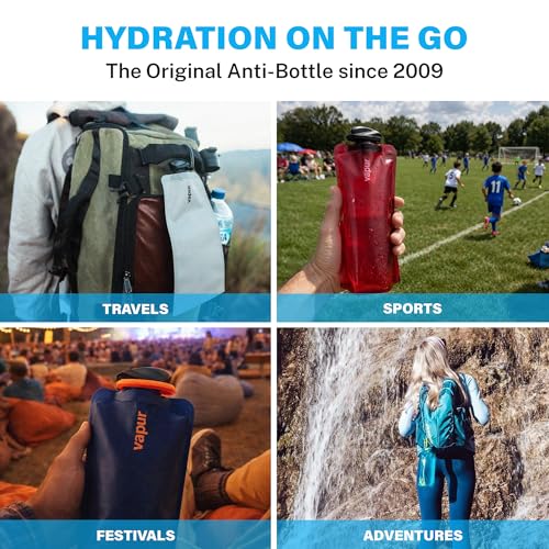 Collapsible Water Bottle with Carabiner (Lavender / 23 Ounces)
