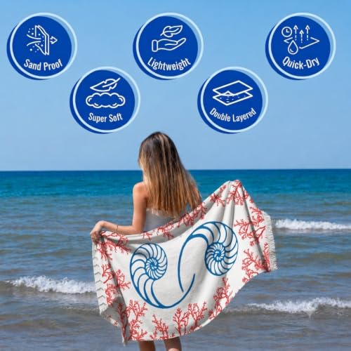 Turkish Beach Towel (Coral Reef)