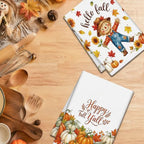 Fall Scarecrow Kitchen Towels