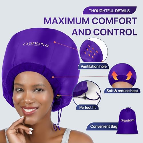 Bonnet Hair Dryer Attachment w (Purple)