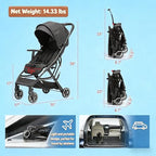 Portable Stroller with Automatic Fold (BLACK-X3)