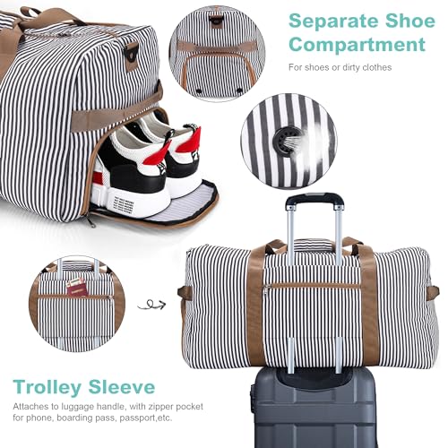 120L Duffle Bag for Travel (120L / Stripe)