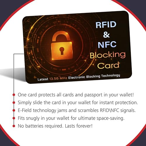 10 Pack RFID Blocking Card for Credit Debit Card (Oragne SL)