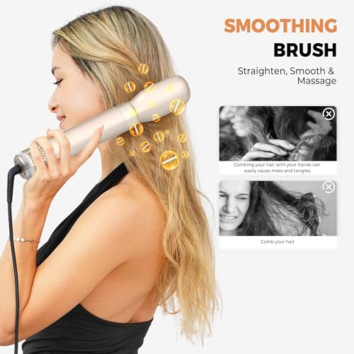 5 in 1 Hair Dryer Brush Set (Gold)