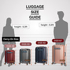 Hardside Expandable Zipper Luggage (22 inch / Black)