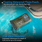 2 Pack Marine Waterproof Phone Pouch (Olive Green - 2 Pack - Regular / Regular / 2 Pack)