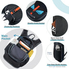 15L Hiking Backpack for Men Women Lightweight Foldable Small Daypack for Travel Camping Outdoor (Black / 15l)
