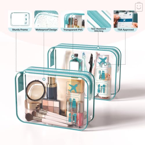 9 11 Set Compression Packing Cubes for Travel Essentials (Cyan / 9 set)