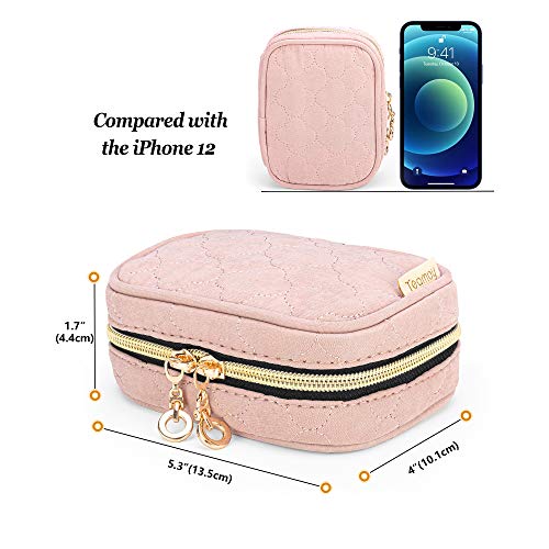 Mini Jewelry Travel Case (Misty Rose)