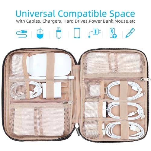 Travel Cord Organizer (Single Layer / Black)