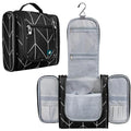 Toiletry Bag Travel Bag for Women Men (Standard (9x4x9) / Black Chevron)