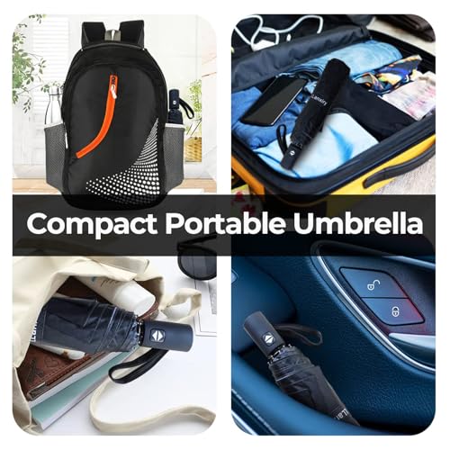 Compact Travel Umbrella ((Starry sky) / 44 inches)