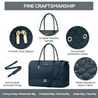 Travel Weekender Bags for Women (4-Peacock Blue / 40L-Large)