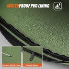 Tool Pouch 2 Pack 12" 10" (12"x7"&10" x 6" / Wedge-Orange/Green 2Pack)