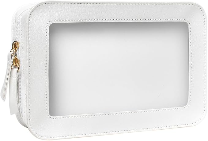Clear Makeup Bag Small, TSA Approved Portable Toiletry Bag - Image 2