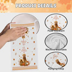 Fall Dog Kitchen Towels 4 PCS