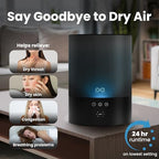 2.5L Ultrasonic Humidifier for Bedroom (Black)