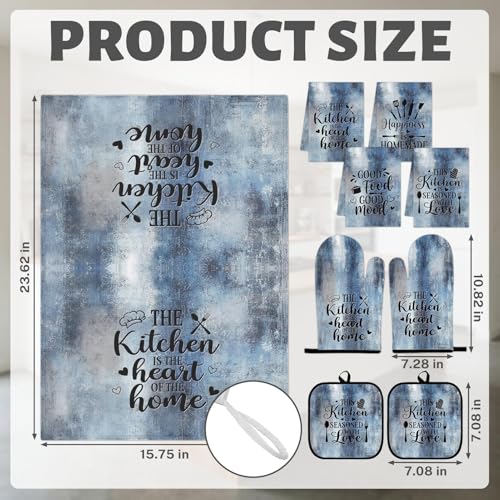 Blue Kitchen Decor Set (Blue)