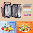 Lunch Box Insulated Lunch Bags (Pink/Unicorn)