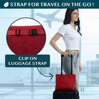 Travel Blanket Pillow (Wine / 60 x 43 inches)
