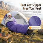 Sleeping Bag for Adults (Purple / 87"x29.5")