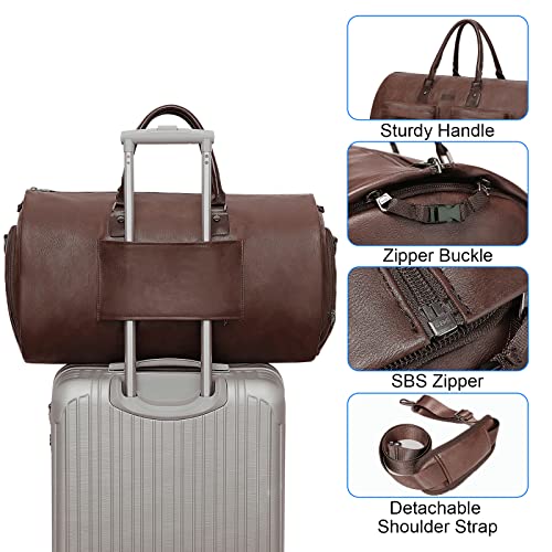 Garment Bags for Travel (A-Dark Brown)