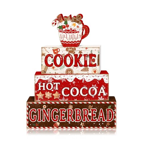Tiered Tray Decor Set (Gingerbread Christmas)