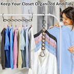 Space Saving Hangers for Clothes 3 Pack Sturdy Metal Hangers Heavy Duty (3 Pack / Black)