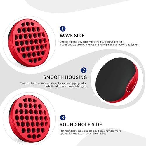 Silicone Curl Brush (Red)