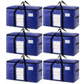 6 Pack Dark Blue XXL Moving Bags (Dark Blue / 6 Large)