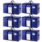 6 Pack Dark Blue XXL Moving Bags (Dark Blue / 6 Large)
