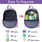 Toddler Backpack Leash with Anti Lost Wrist Link (Purple/Unicorn, Purple Link)