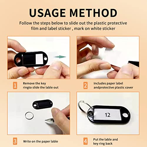 Portable Zippered Key Organizer (24 / Black)