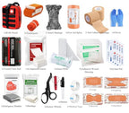 IFAK Kit Trauma Kit Military Medical First Aid Kits Bleeding Contral Emergency Survival Bug Out Bag for Camping Gear Supplies Hiking (Tan)