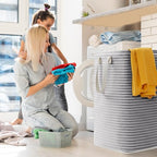 80L Large Laundry Baskets (Black / 80L)