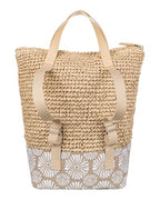 Women's Beach Tote Bag (One Size / Beach Lover - Portabella Tropical Tile)