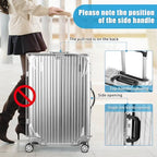 Clear PVC Suitcase Cover Tough Protector (26inch / 90%clear 10%grey)