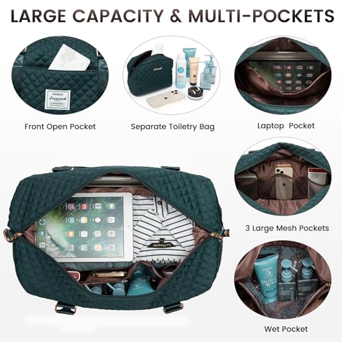 Travel Duffle Bag (Dark Green-L / Extra Large-2 Pcs)