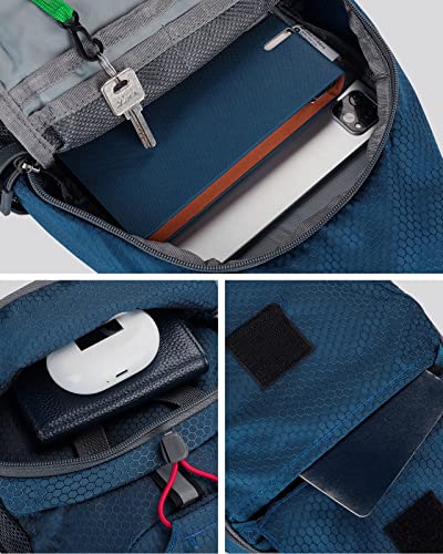 Packable Sling Backpack Lightweight Crossbody Bag Travel Daypack (Blue)