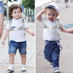 Toddler Harness Leash + Anti Lost Wrist Link (Lake Blue/Dinosaur)