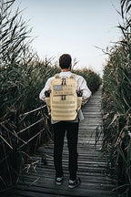 Military Tactical Backpack for Men and Women 45L Army 3 Days Assault Pack Bag Large Rucksack with Molle System Cream (Cream)