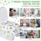 50 Packs Extra Large Disposable Toilet Seat Covers for Kids Adult