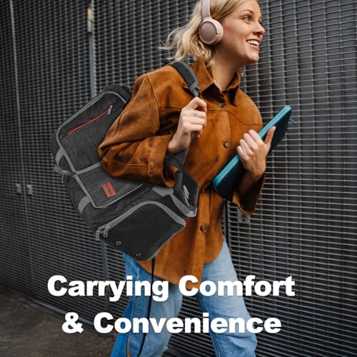 40L Foldable Duffle Bag for Travel Men & Women Carry On 22"x14"x9" Airline Approved (Panther Black / 40L)