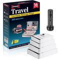 Travel Vacuum Bags for Luggage with Portable Electric Pump (16 Combo)