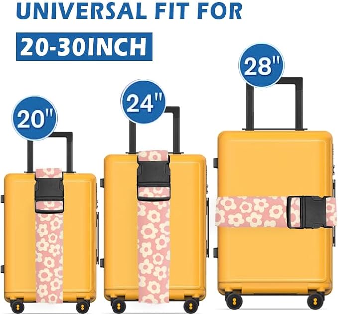 Luggage Straps for Suitcases Travel Belt Accessories, Cute Suitcase Strap - Image 2
