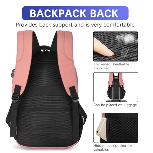 15.6 Inch Laptop Backpack (15.6inch / Flesh Pink)