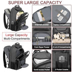 TSA Friendly Travel Laptop Backpack 18.4 inch XXXL Gaming Backpack Water (Grey)