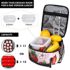 Vintage Dog Insulated Lunch Box for Women Men Retro Flower and Pet Lunch Bag for Travel (Dog02)