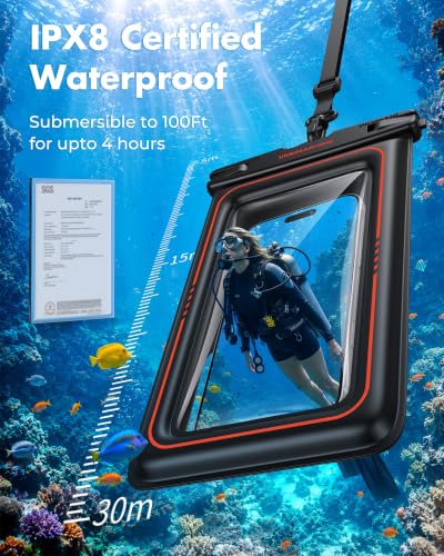 Floating Waterproof Phone Pouch 2 Pack (8.0 inch)